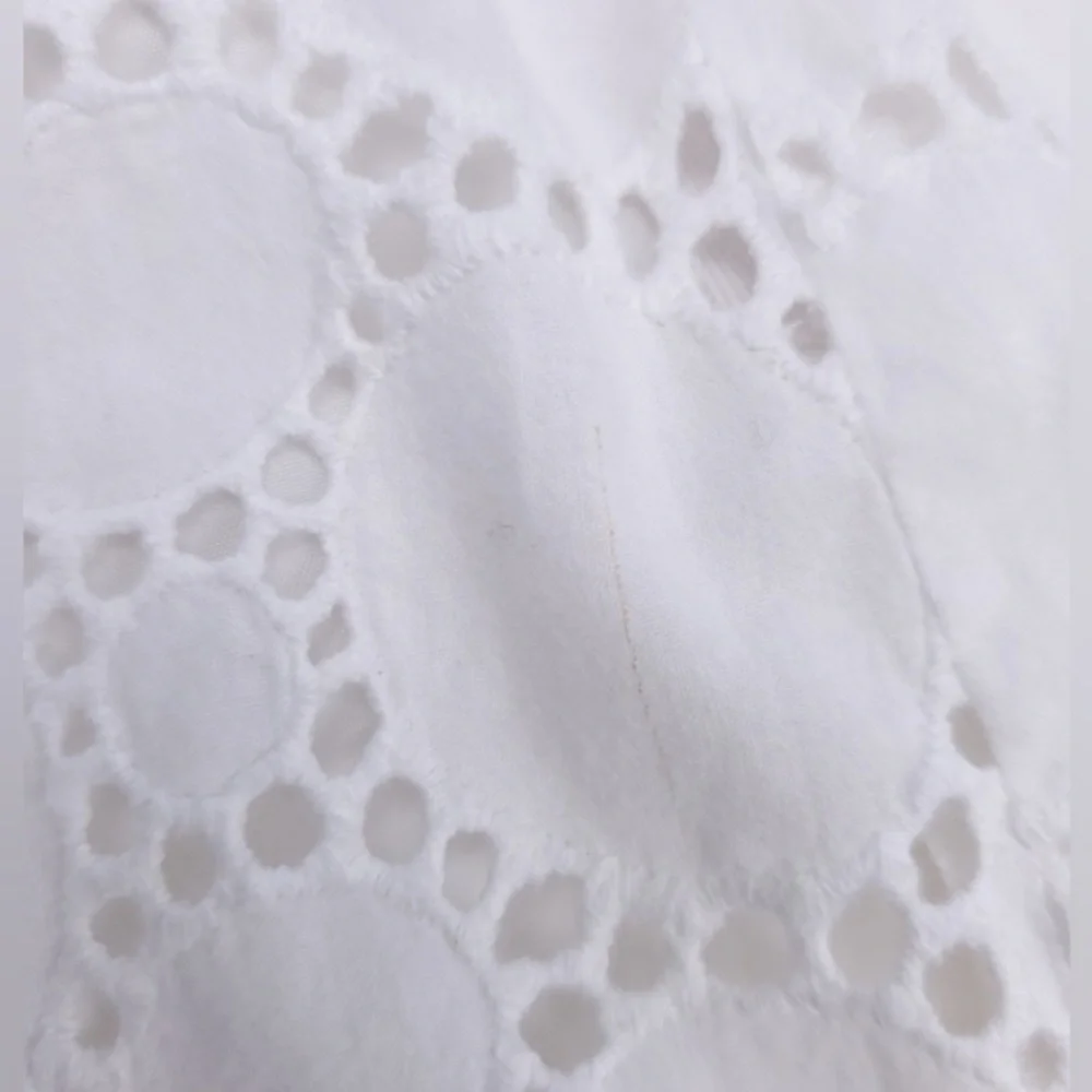 Calvin Klein 100% Cotton Circular Eyelet Skirt with Pockets-Size 12 RARE FIND - Picture 11 of 13